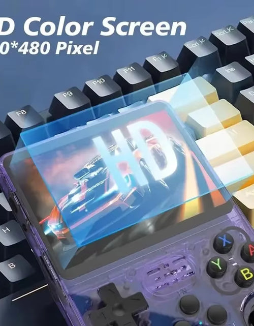Load image into Gallery viewer, R36S Handheld Game Console 3.5 Inch IPS Screen 64G Linux Portable Video Games Player Open Source System Arcade Retro Games
