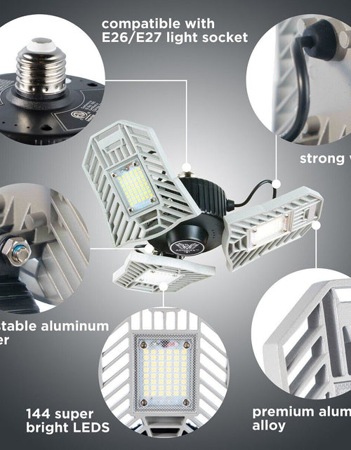 Load image into Gallery viewer, Three Led Garage Light-Led Adjustable Light-Basement Led Light
