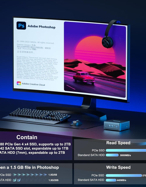 Load image into Gallery viewer, GEEKOM Mini PC Mini IT13, 13Th Gen Intel I9-13900H NUC13 Mini Computers(14 Co...
