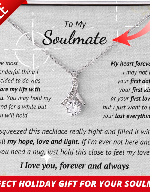 Load image into Gallery viewer, To Soulmate Necklace Gift for Girlfriend Wife Birthday Valentines Day Christmas
