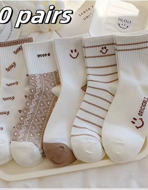 Load image into Gallery viewer, 5 Pairs Womens Socks Lovely Cow Pattern Short Socks Creative Printing Socks Ankle Sock
