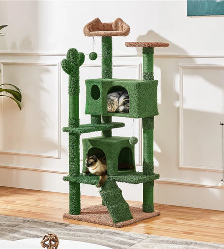 Cleobury 53'' Height Cat Cactus Tree Condo Kitten Tree Tower