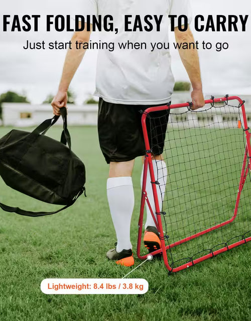 Load image into Gallery viewer, Soccer Rebounder Rebound Net, 39 In. X 39 In., Portable Football Training Gift, Adjustable Angles, for All Ages
