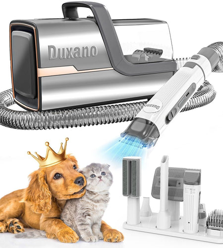 Dog Grooming Kit & Dog Hair Vacuum,15000 Pa Powerful Suction, Pet Grooming Va...