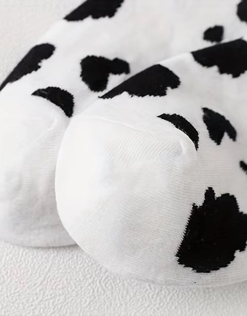 Load image into Gallery viewer, 5 Pairs Womens Socks Lovely Cow Pattern Short Socks Creative Printing Socks Ankle Sock
