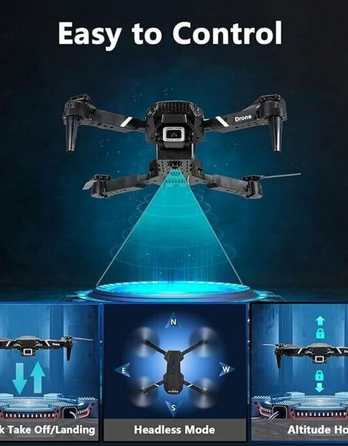 Load image into Gallery viewer, Mini Drone with Camera HD 1080P Foldable Quadcopter with 1 Battery - Black
