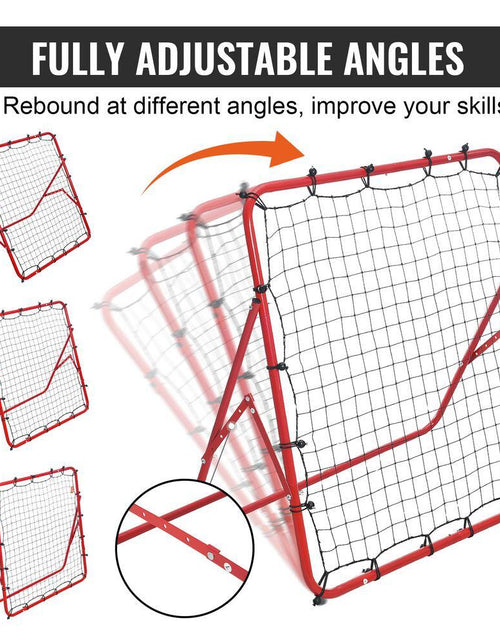 Load image into Gallery viewer, Soccer Rebounder Rebound Net, 39 In. X 39 In., Portable Football Training Gift, Adjustable Angles, for All Ages
