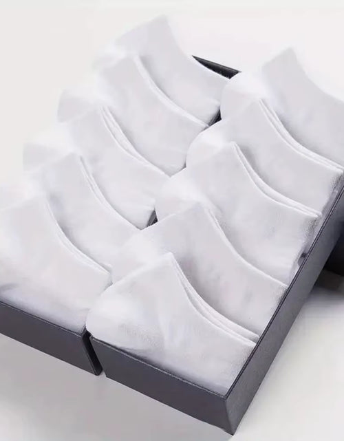 Load image into Gallery viewer, 10/20/40 Pairs Men'S Boat Socks Business Sport Sweat Absorption Mature Summer Autumn Solid Color Versatile Ankle Socks
